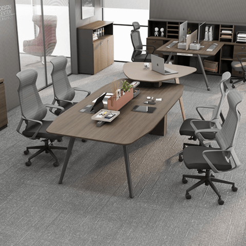 Dex Modern Wooden Double Layer Conference Meeting Table - Gavisco Office Furniture