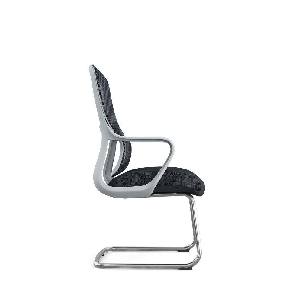 Curve-V Mid Back Office Meeting Cantilever Chair