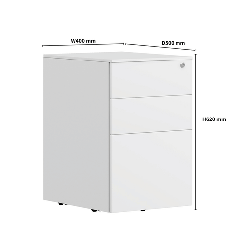 DTG5 3-Drawer Steel Mobile Pedestal