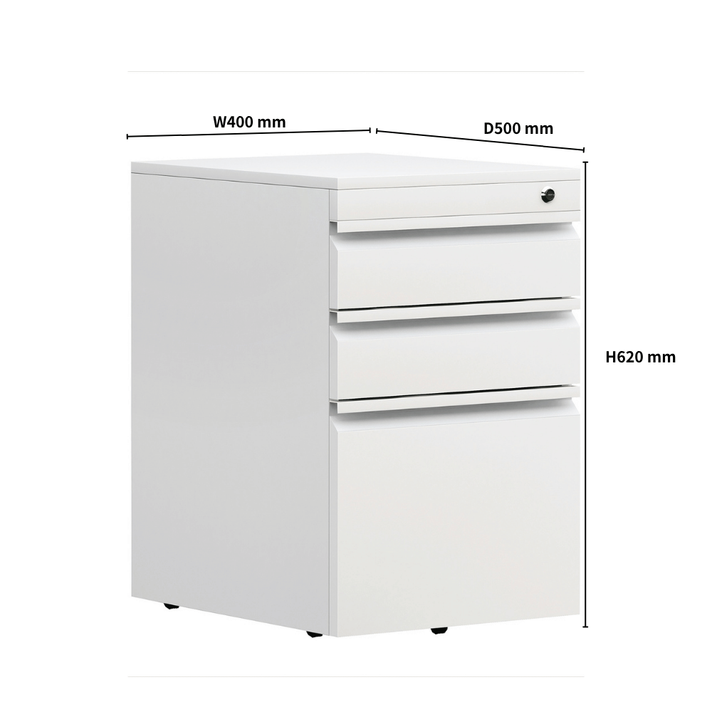 DTG4 3-Drawer Steel Mobile Pedestal