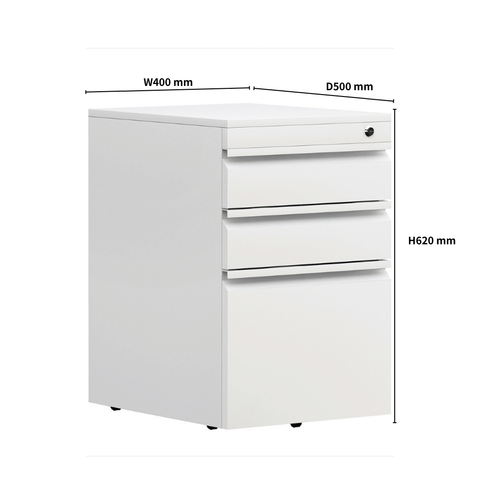 DTG4 3-Drawer Steel Mobile Pedestal