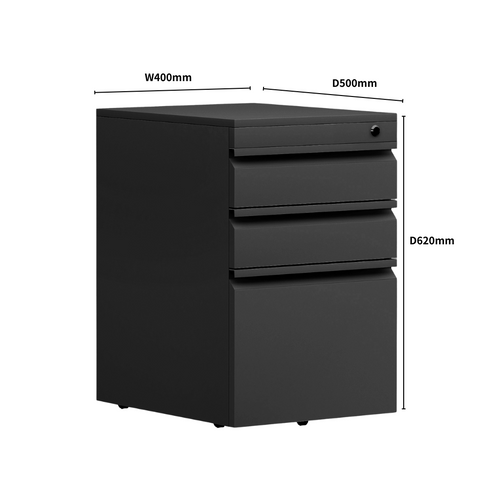 DTG4 3-Drawer Steel Mobile Pedestal
