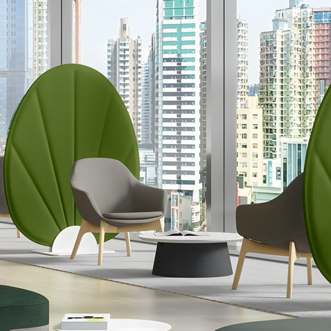 Fan-C Modern Office Fabric Acoustic Divider Panel - Gavisco Premium Office Furniture