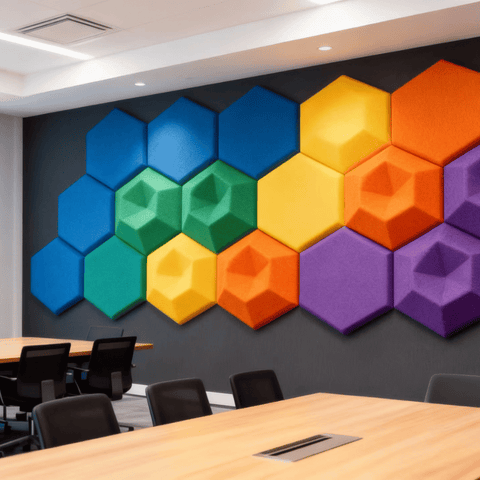 3D Carved Decorative PET Acoustic Panel