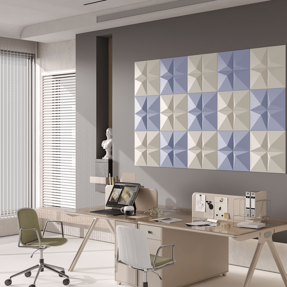 3D Carved Decorative PET Acoustic Panel