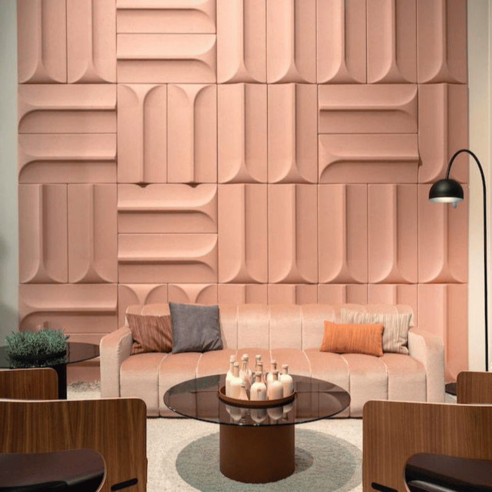 3D Carved Decorative PET Acoustic Panel