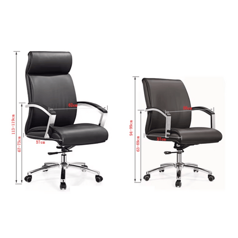 AR92-M Mid Back Office Leather Executive Chair - Gavisco Office Furniture