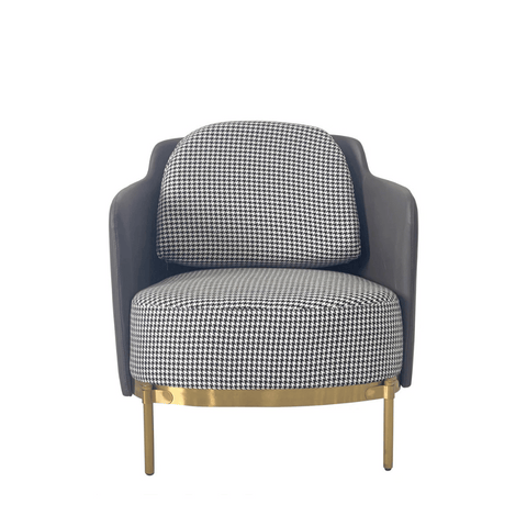 Adino Single Seater Luxury Nordic Fabric Lounge Sofa Armchair