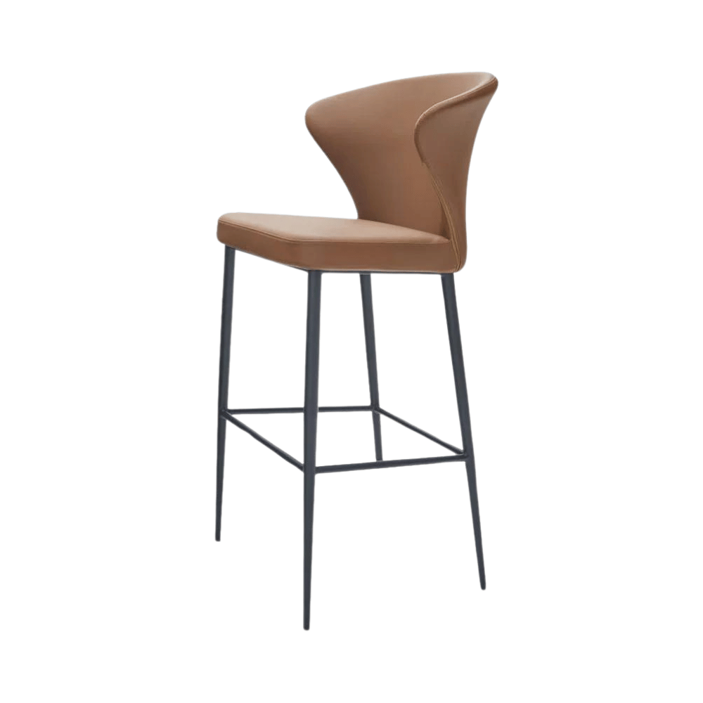 Bellroy Conventional Leather High Bar Stool Chair - Gavisco Office Furniture