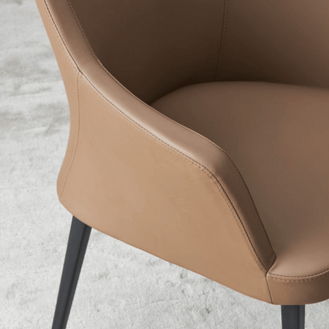 Eva Luxury Leather Office Dining Room Side Armchair