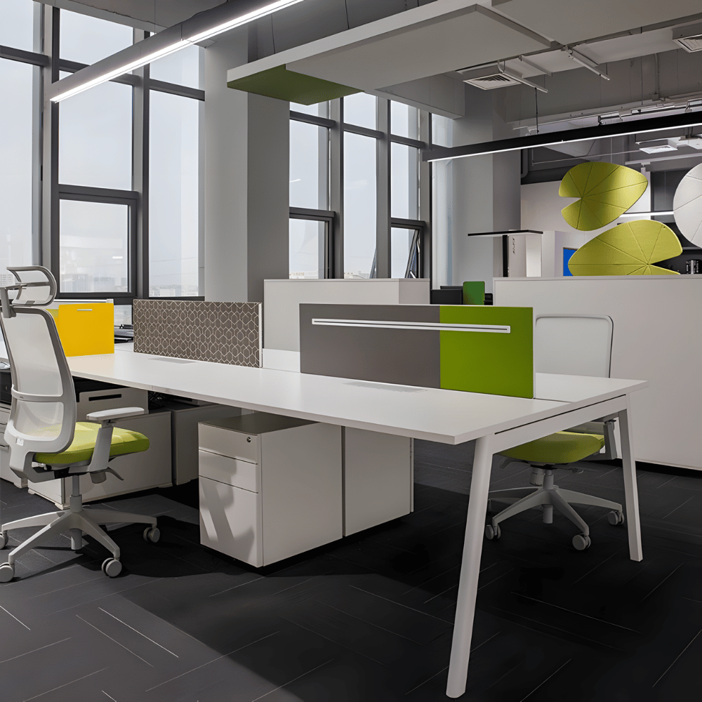 FAB-C 120° Y-Shaped Metal Frame Modular Office Workstation Desk - Gavisco Office Furniture