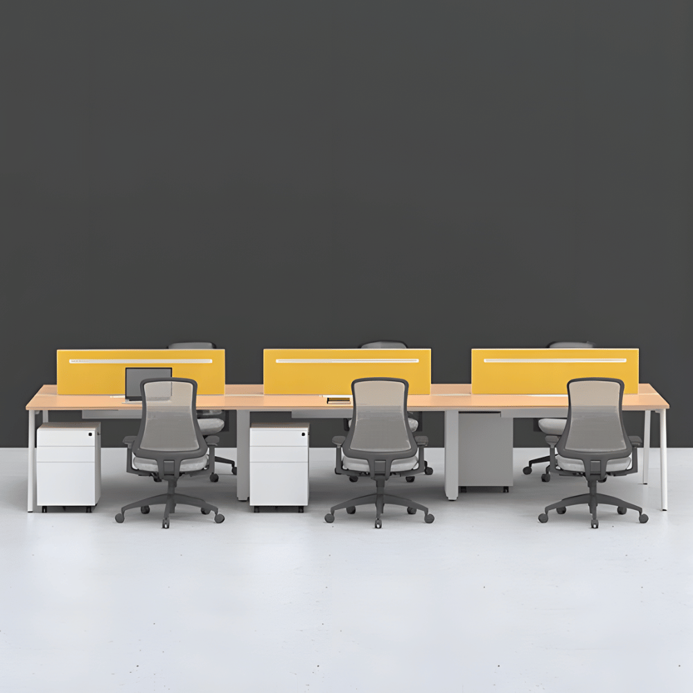 FAB-C 120° Y-Shaped Metal Frame Modular Office Workstation Desk - Gavisco Office Furniture