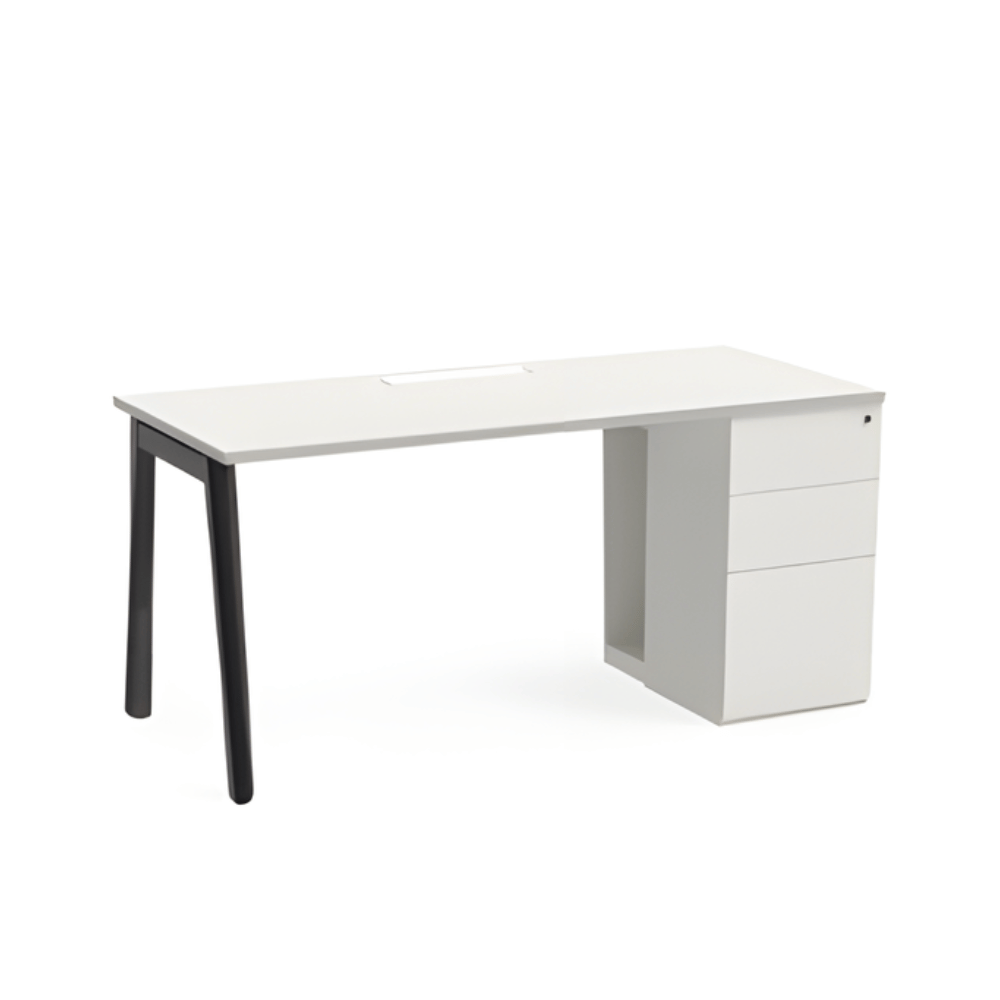 FAB-B Metal Frame Modular Office Workstation Desk with Storage Cabinet - Gavisco Office Furniture