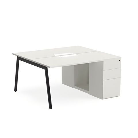 FAB-B Metal Frame Modular Office Workstation Desk with Storage Cabinet