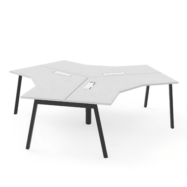 FAB-C 120° Y-Shaped Metal Frame Modular Office Workstation Desk ...
