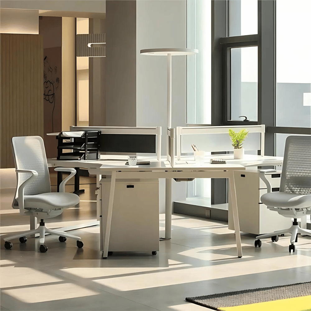 FAB-C 120° Y-Shaped Metal Frame Modular Office Workstation Desk