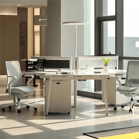 FAB-C 120° Y-Shaped Metal Frame Modular Office Workstation Desk