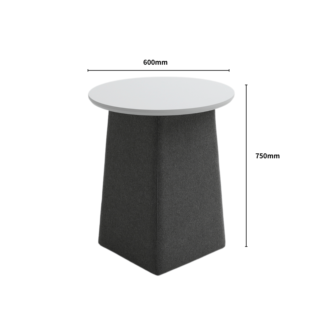 HT03 Modern Leisure Round Coffee Side Table Wrapped with Fabric