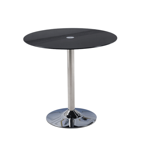 HT04 Modern Office Tempered Glass Round Coffee Side Table