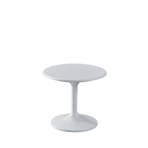 HT05 Modern White Lacquer Round Coffee Side Table