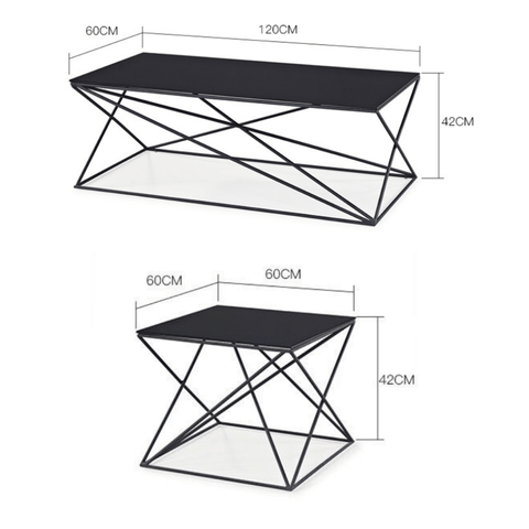 HT27 Modern Office Rectangle Low Coffee Side Table