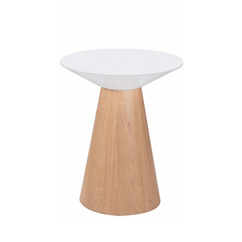 HT35 Minimalist Wooden Low Round Coffee Side Table