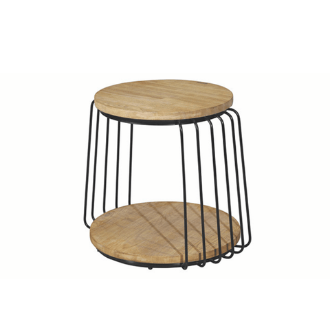 HT39 Modern Wooden Small Round Coffee Side Table