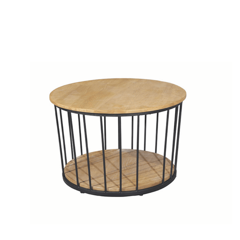 HT39 Modern Wooden Small Round Coffee Side Table