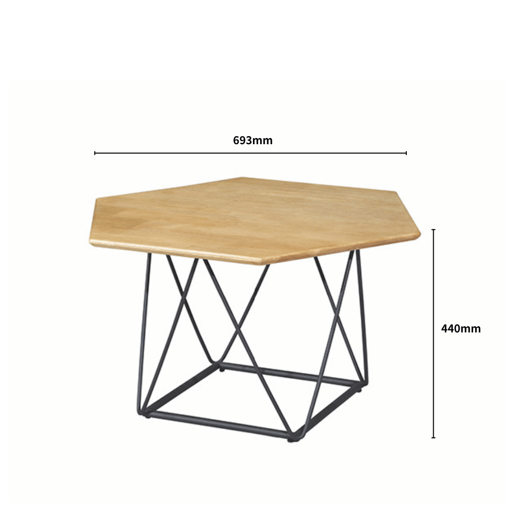 HT42 Modern Hexagonal Small Coffee Side Table