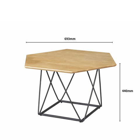 HT42 Modern Hexagonal Small Coffee Side Table