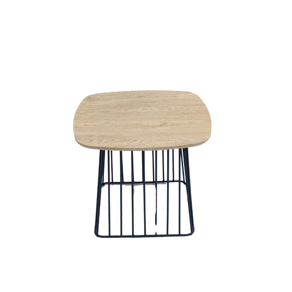 HT54 Modern Coffee Side Table with Metal Base