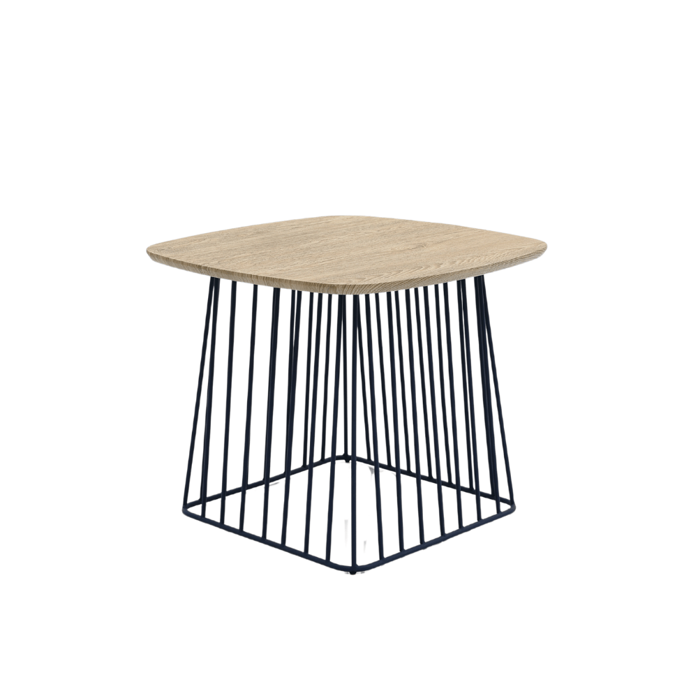 HT54 Modern Coffee Side Table with Metal Base