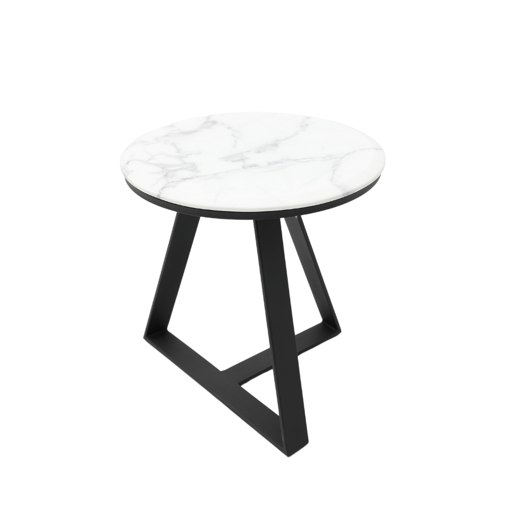 HT61 Modern Sintered Stone Round Coffee Side Table Combo