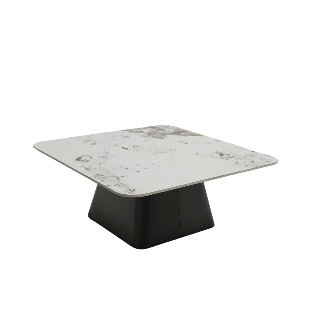 HT69 Sintered Stone Square Coffee Side Table Combo