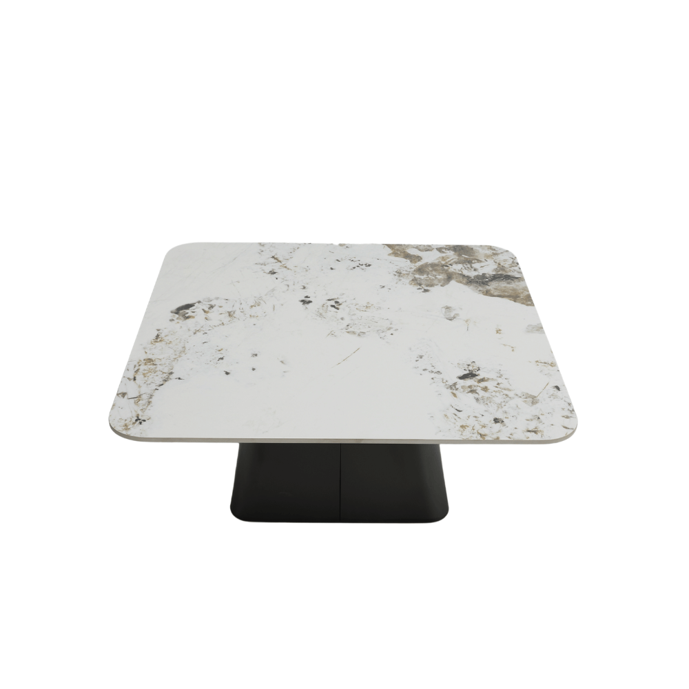 HT69 Sintered Stone Square Coffee Side Table Combo