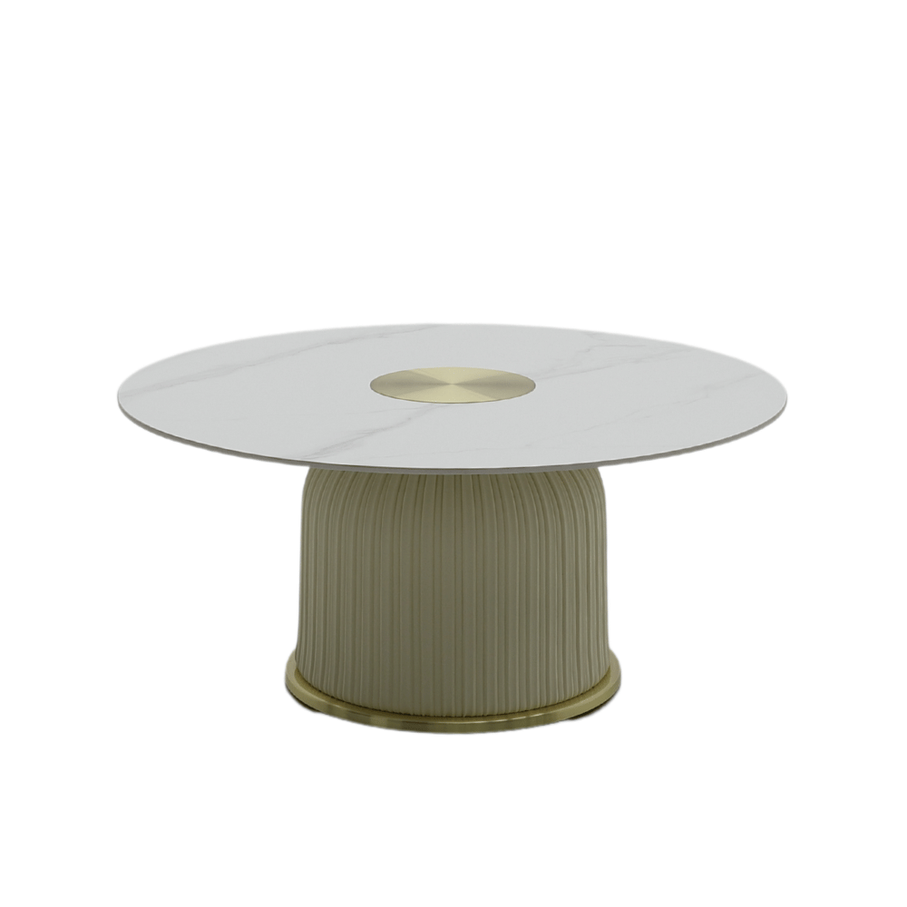 HT70 Modern Sintered Stone Round Coffee Side Table Combo