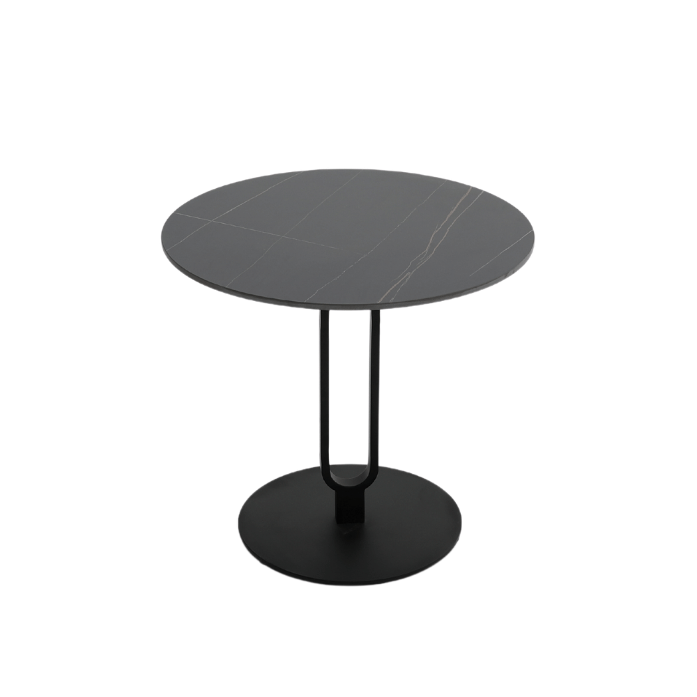 HT72 Designer Modern Sintered Stone Round Coffee Side Table