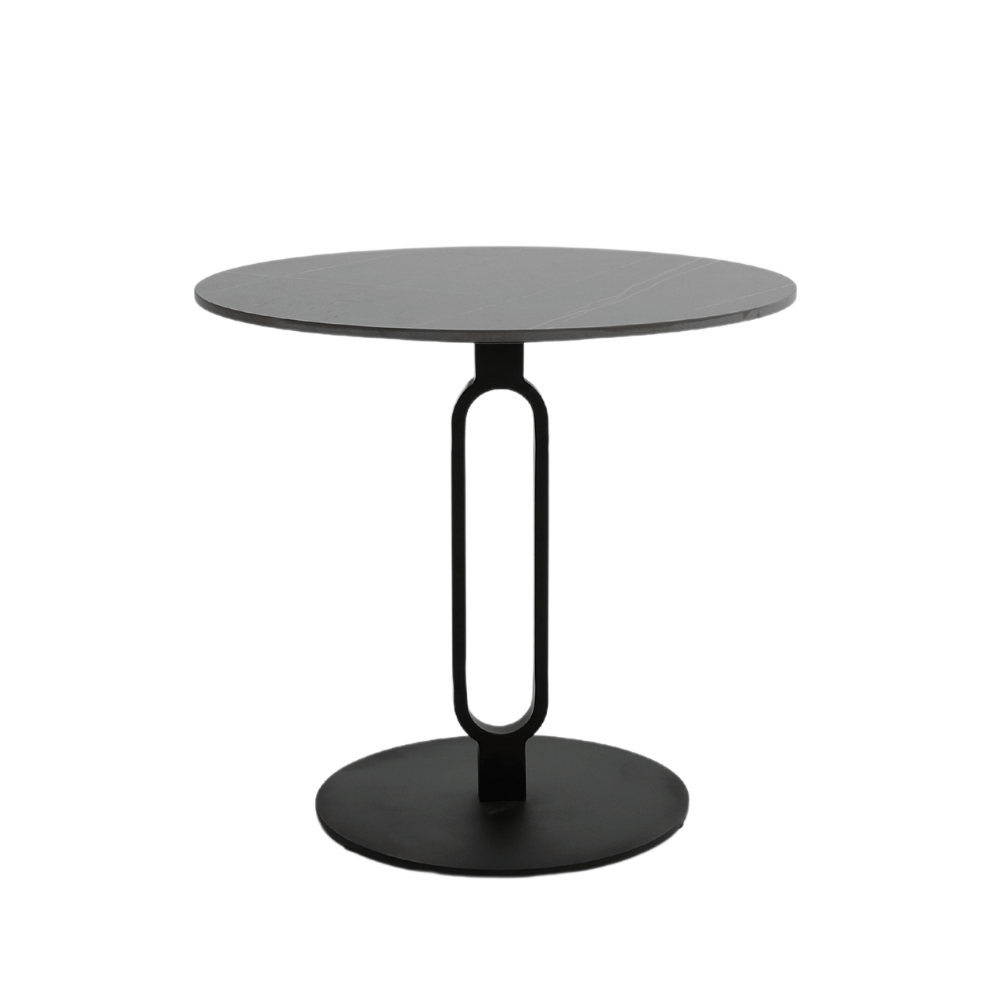 HT72 Designer Modern Sintered Stone Round Coffee Side Table