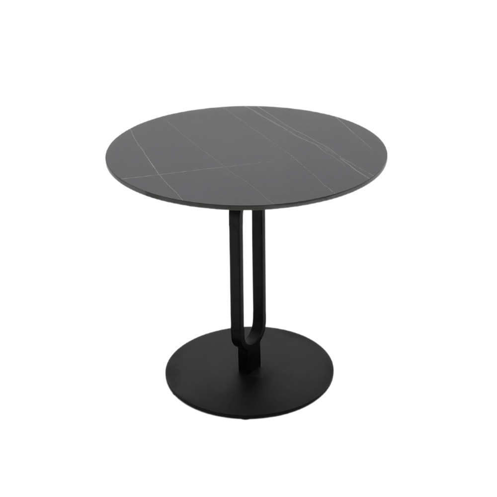 HT72 Designer Modern Sintered Stone Round Coffee Side Table