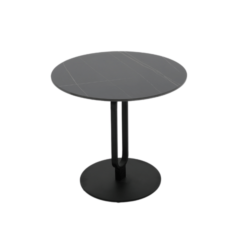 HT72 Designer Modern Sintered Stone Round Coffee Side Table