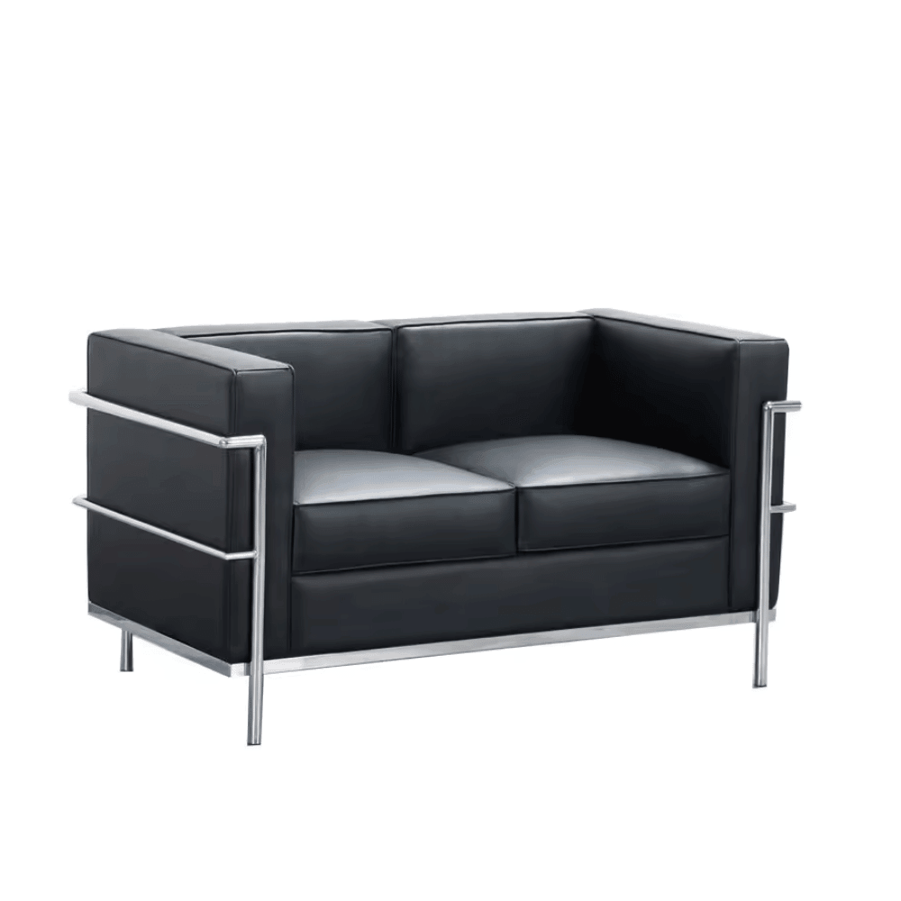 LC2 Two Seater Classic Office Leather Lounge Sofa - Gavisco Office Furniture