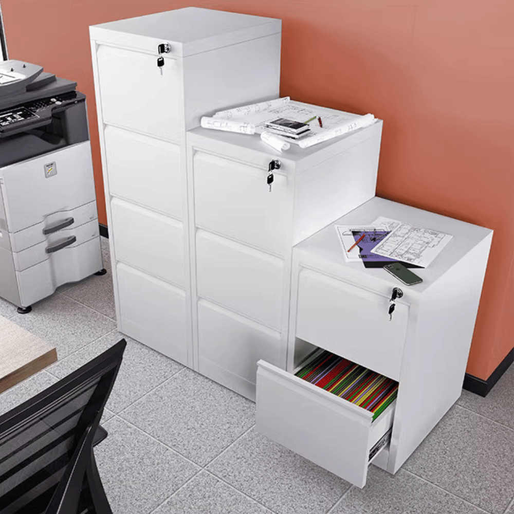 MFC Office Vertical Steel Drawer File Cabinet - Gavisco Office Furniture