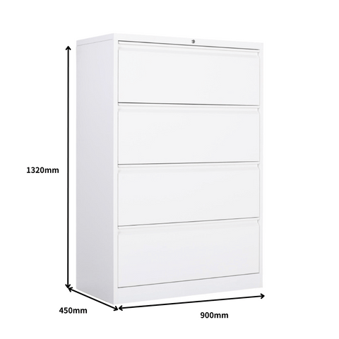 MLC Office Wide Lateral Steel Drawer File Cabinet - Gavisco Office Furniture