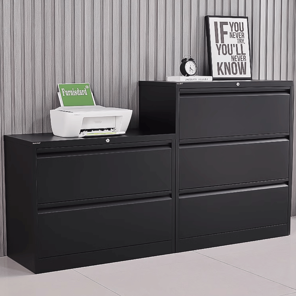 MLC Office Wide Lateral Steel Drawer File Cabinet - Gavisco Office Furniture