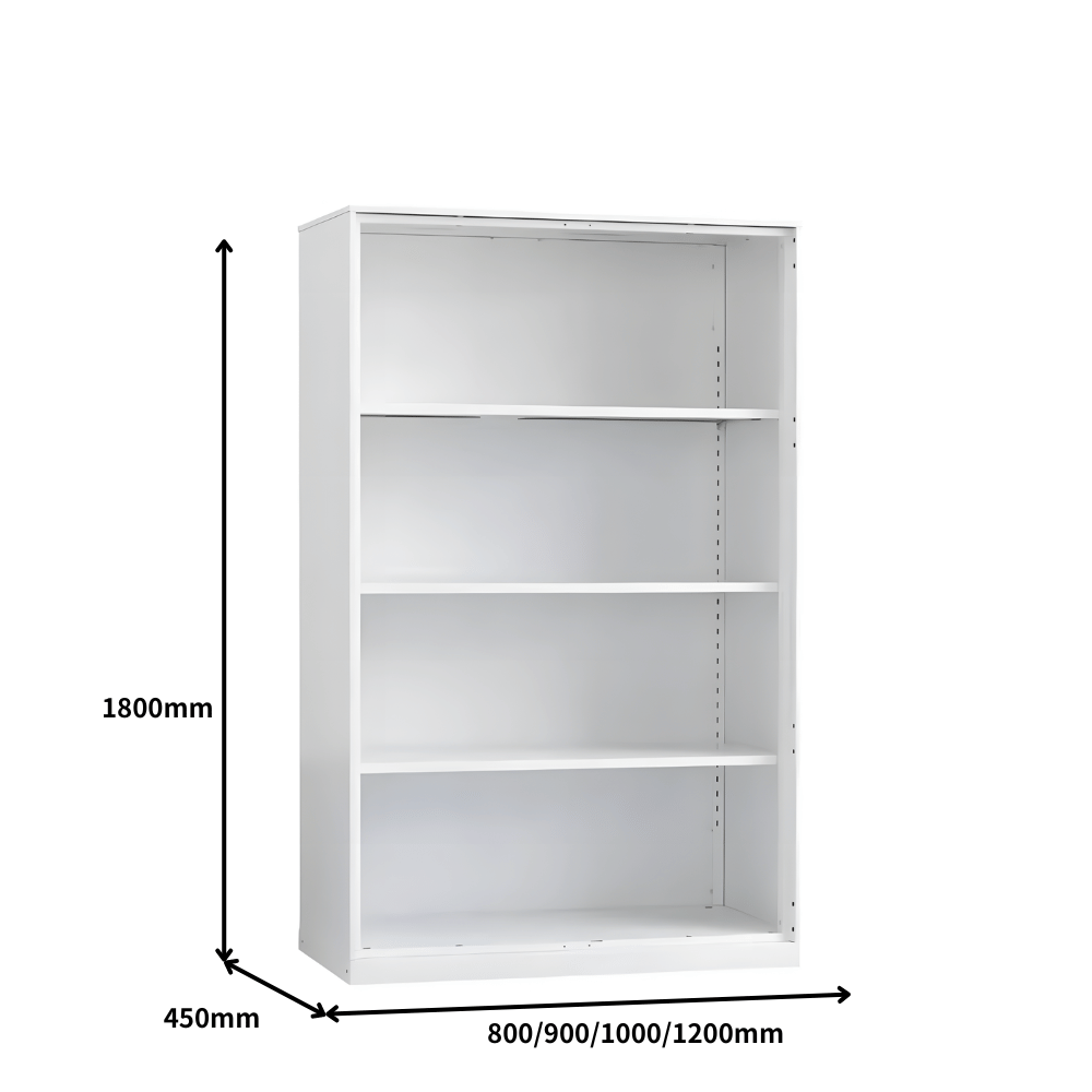 MOC Office Steel Open Shelf Cabinet Bookcase - Gavisco Office Furniture