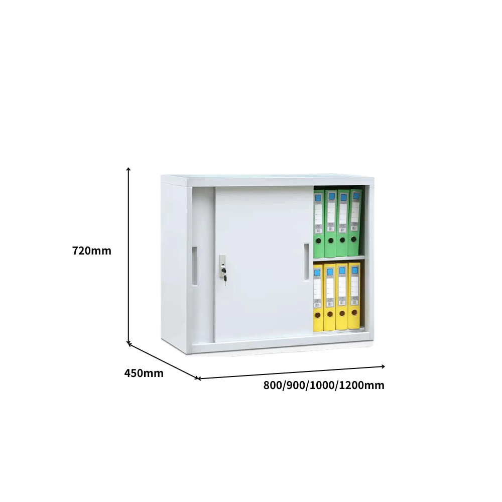 MSD Office Double Sliding Door Steel Filing Cabinet Bookcase - Gavisco Office Furniture