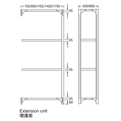 MSR Industrial Steel Modular Storage Rack Shelving Unit - Gavisco Office Furniture