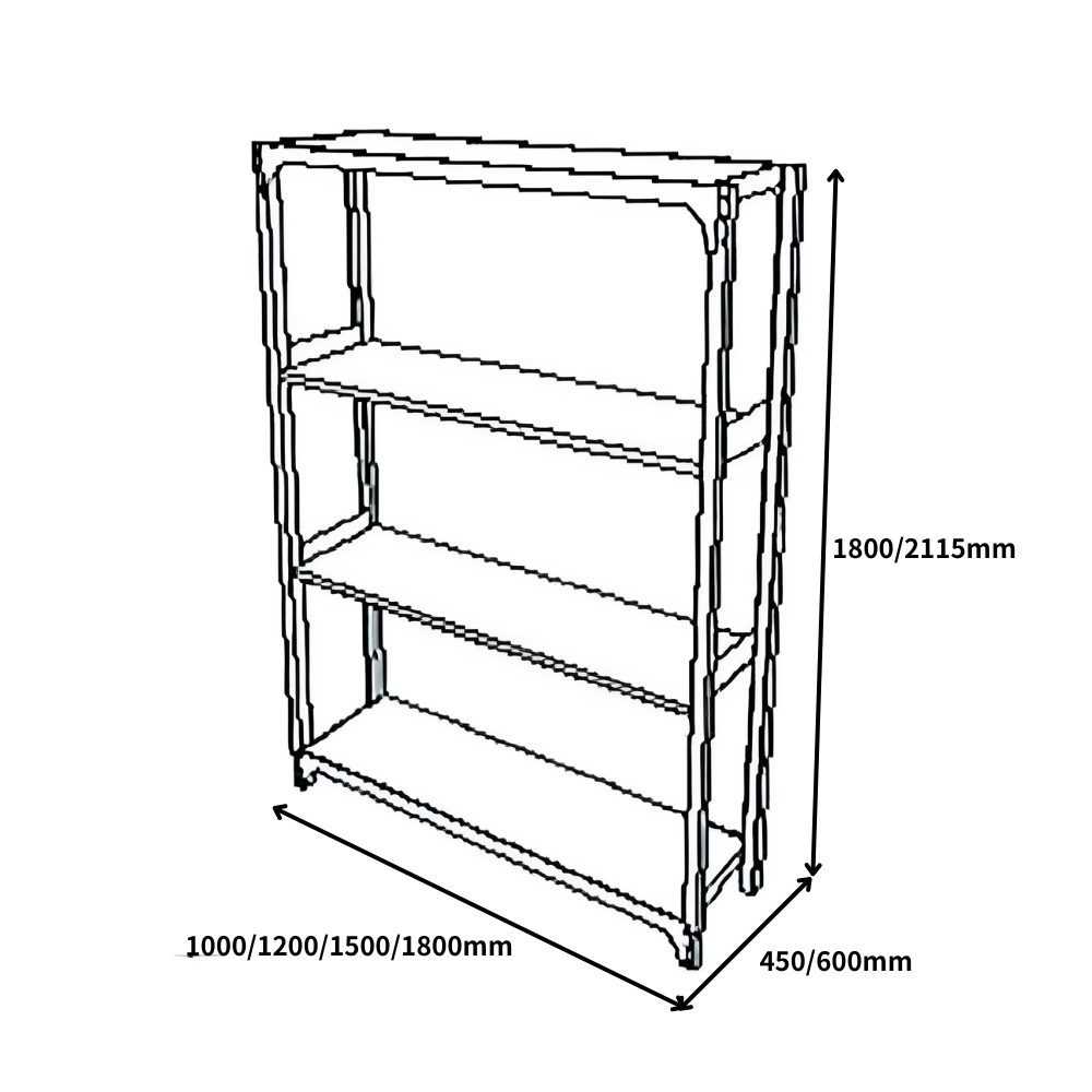 MSR Industrial Steel Modular Storage Rack Shelving Unit - Gavisco Office Furniture