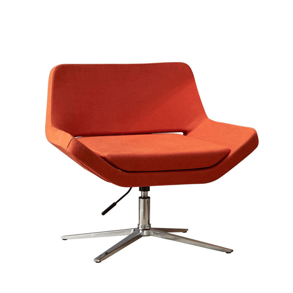 Metropolitan Modern Small Swivel Office Lounge Armchair