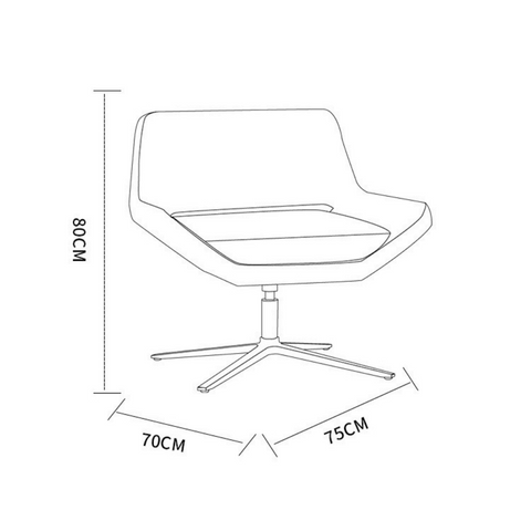 Metropolitan 時尚辦公室旋轉小型休閒椅